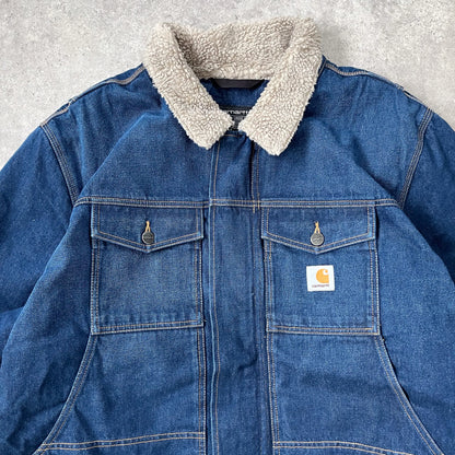 Carhartt Denim Jacket Sherpa - L I Tradera